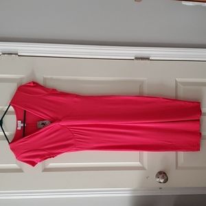 NWT - Sofia Vergara Fuchsia/Pink Twist Front Body-con Dress - Sz M